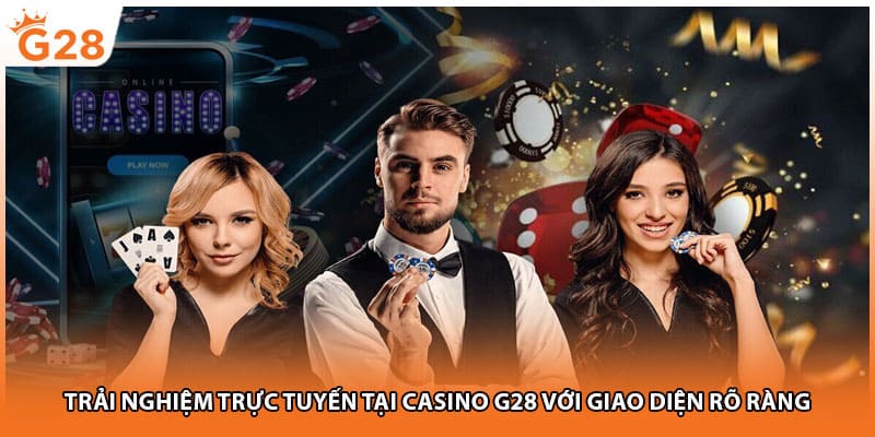 Trải nghiệm trực tuyến tại casino G28 với giao diện rõ ràng